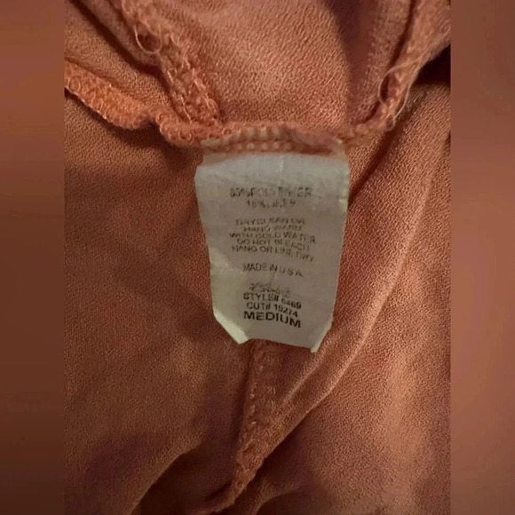 Entro coral one shoulder tie top size M - Picture 4 of 7